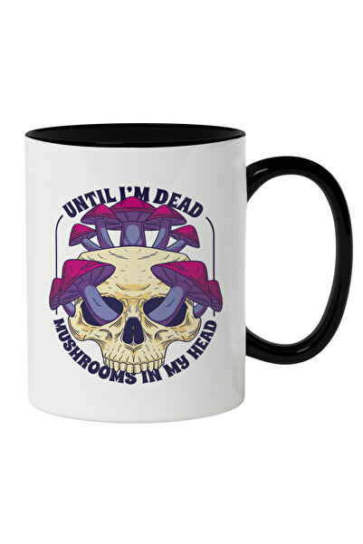 StoryGift Romania Cana Cu Craniu De Om Mort Cu Ciuperci Mov, Text In Engleza ...