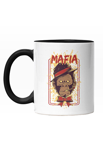 StoryGift Romania Cana Cu Portet Gorila Cu Palarie Si Papion Rosu, Cu Trabuc,...