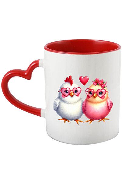 StoryGift Romania Cana cu 2 puisori de gaina, ilustratie, ochelari in forma d...