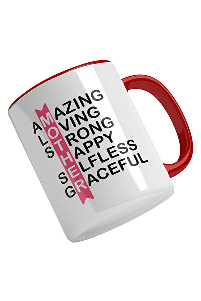 StoryGift Romania Cana Cu Text Colorat Mother, Rebus, Cea Mai Buna Mama Multi...