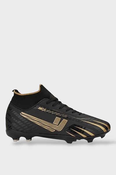 Liger High-Rise Football Boots - Turf and Astroturf Football Shoes Şareyi Black - Gold