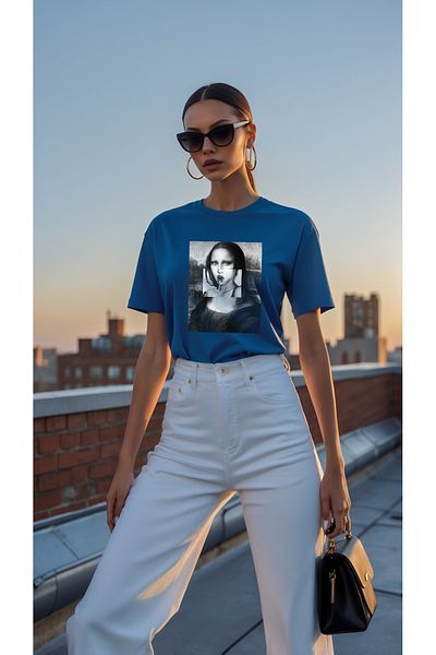 uyguntarz Mona Lisa Printed Design Tshirt