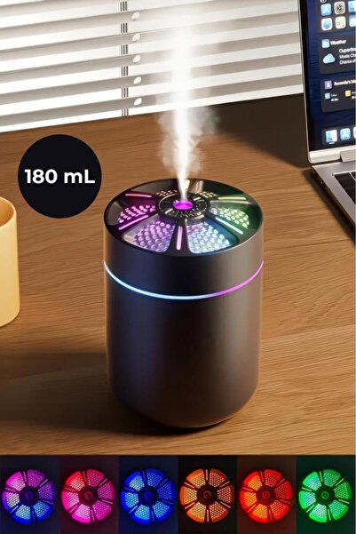 DEMPOWER Yuvarlak Petek Tasarımlı RGB Buhar Makinesi 180ML