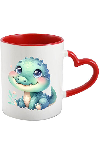 StoryGift Romania Cana cu un pui de crocodil | ilustratie | vesel | inimioara...
