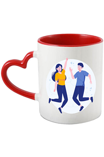 StoryGift Romania Cana Cu Prieteni, Triunghi, Tricou, Multicolor 330 ml, Cera...
