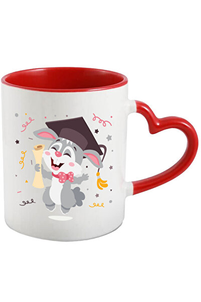 StoryGift Romania Cana Cu Iepure, Palarie, Diploma, Confeti, Absolvire, Studi...