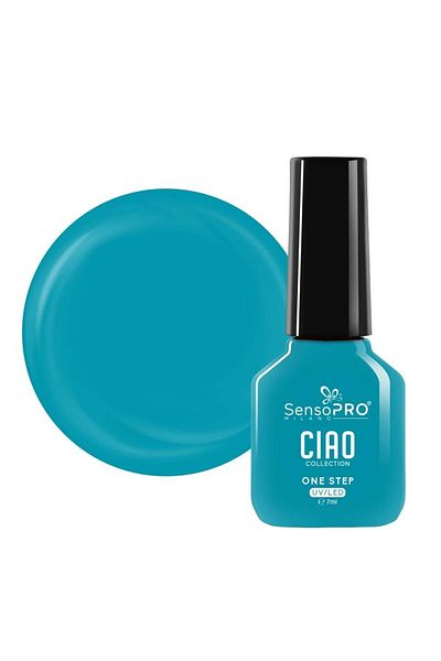 SensoPRO Milano Oja semipermanentă într-un singur pas, Colecția Ciao - Turcoaz Celestial 7ml