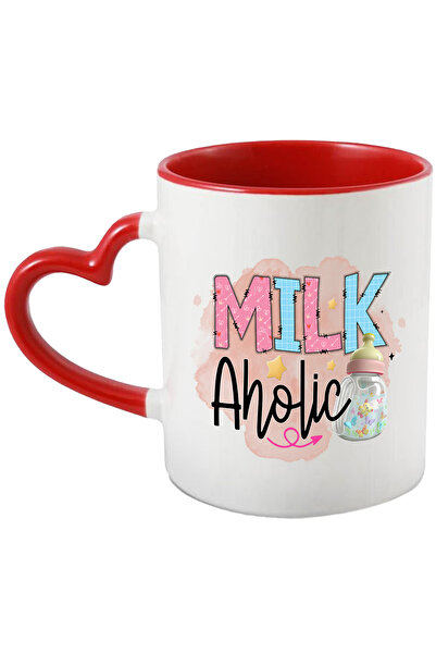StoryGift Romania Cana cu mesajul "Milk aholic", ilustratie, pentru copii, bi...