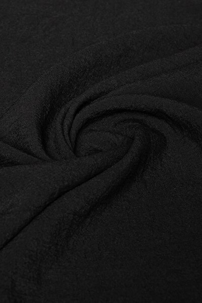 Kumaş Deposu Luna Keten Negru din material tip stofă