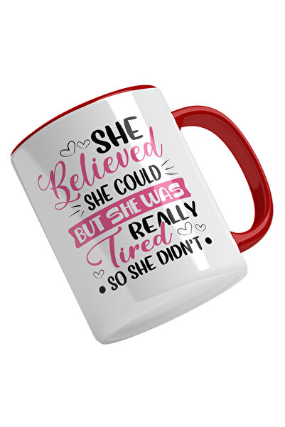 StoryGift Romania Cana Cu Text În Engleză Ea Credea Că Poate, Dar Era Foarte ...