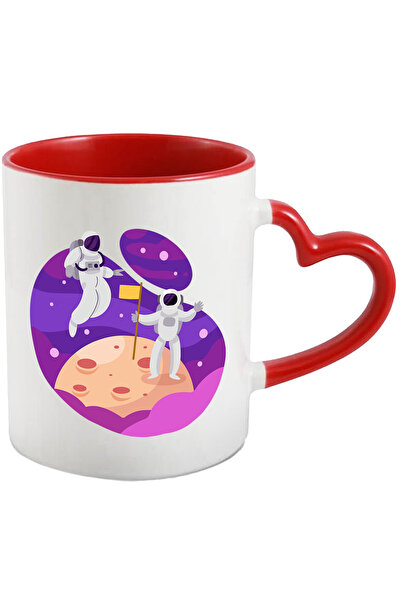 StoryGift Romania Cana Cu Luna, Spatiu, Astronauti, Steag, Stele, Costum, Gra...