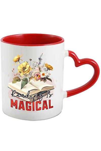 StoryGift Romania Cana cu mesajul "Reading is magical", carte, ilustratie, li...