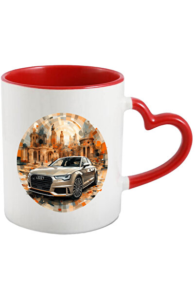 StoryGift Romania Cana Cu Masina, Audi, Brand, Oras, Ilustratie, Oameni, Mult...