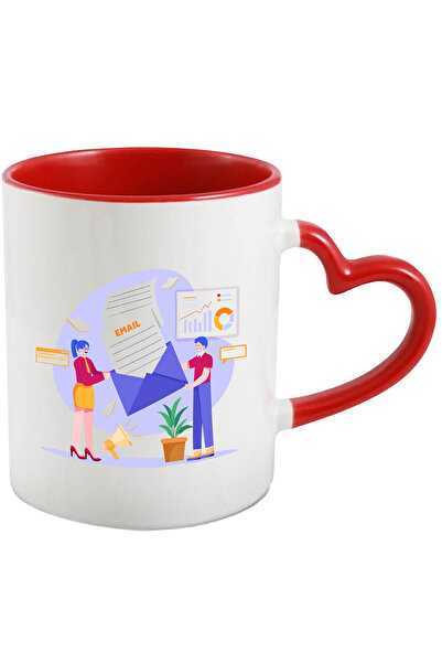 StoryGift Romania Cana Cu Business, Email, Mesaje, Multicolor 330 ml, Ceramic...