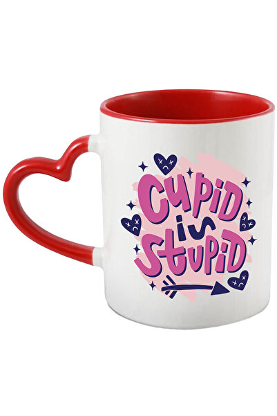 StoryGift Romania Cana Cu Mesaj In Engleza Cupid Is Stupid, Cupidon, Sageta, ...