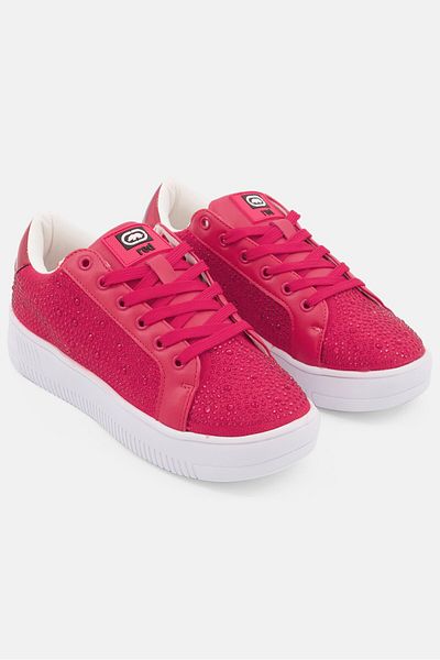 Red by Marc Ecko Women Amelia Embellished Lace Up Shoes, Red
