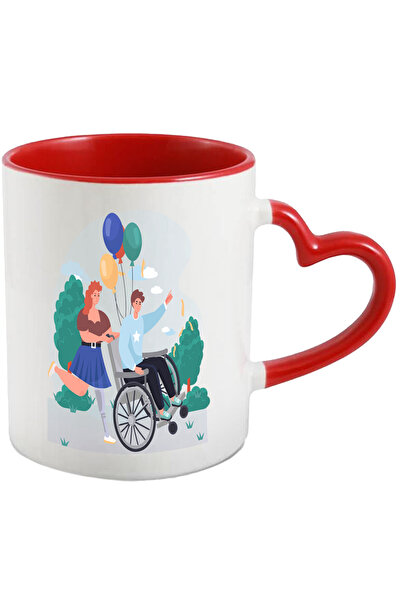 StoryGift Romania Cana Cu Baloane, Scaun Cu Rotile, Proteza, Natura, Multicol...