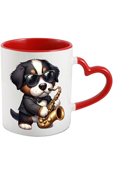 StoryGift Romania Cana cu un catelus care canta la saxofon | ilustratie | pen...