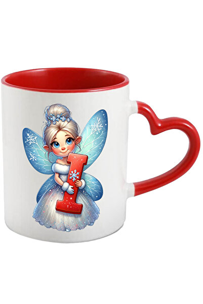 StoryGift Romania Cana cu o fetita zana care tine litera "I" | ilustratie | f...