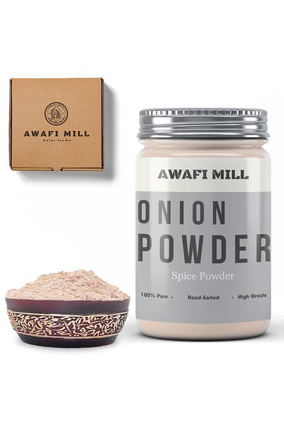 AWAFI MILL Onion Powder | Allium Cepa - Bottle of 100 gram / 3.5 Oz