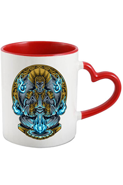 StoryGift Romania Cana Cu Altar, Flacari, Fantasy, Coif, Barbat, Zeitate, Mul...