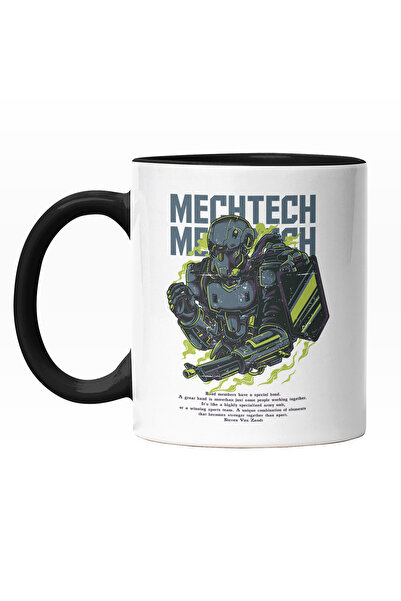 StoryGift Romania Cana Cu Robot Cu Arma, Fum Verde, Text In Engleza Mechtech,...