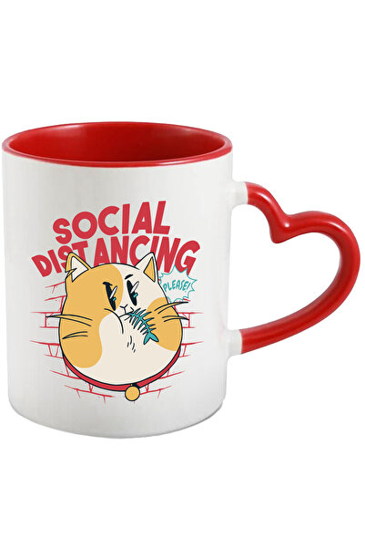 StoryGift Romania Cana Cu Mesaj In Engleza Social Distancing, Pisica, Peste, ...