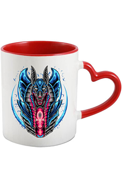 StoryGift Romania Cana Cu Anubis, Ankh, Luna, Zeu, Mitologie, Egipt, Multicol...