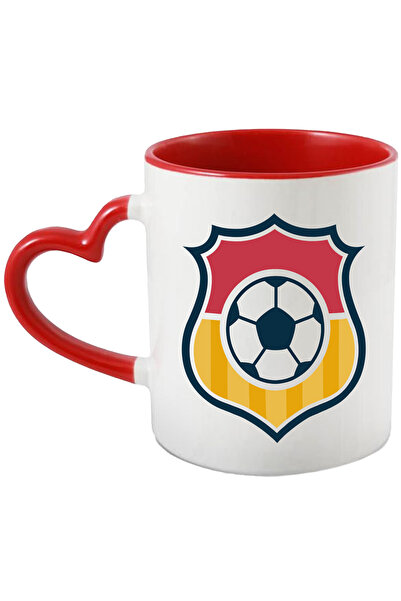 StoryGift Romania Cana Cu Blazon, Minge, Iubitori De Fotbal, Sport, Multicolo...