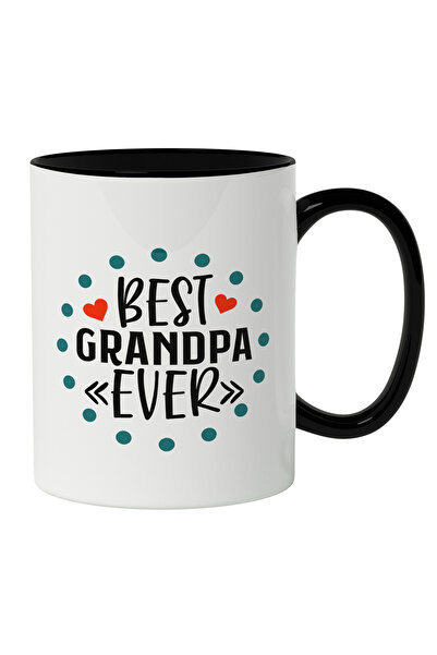 StoryGift Romania Cana Cu Text In Engleza Best Grandpa Ever, Inimoare Rosii, ...
