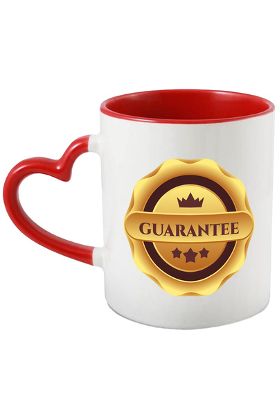 StoryGift Romania Cana Cu Mesaj In Engleza Guarantee, Garantat, Coroana, 3 St...