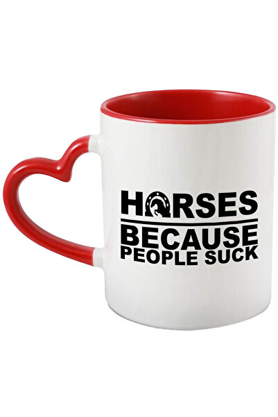 StoryGift Romania Cana pentru iubitorii de cai cu textul "Horses, because peo...