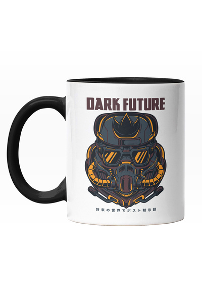 StoryGift Romania Cana Cu Masca Robot Anti-gaz, Text In Engleza Dark Future, ...