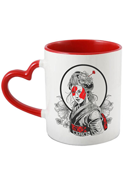 StoryGift Romania Cana Cu Fata, Japoneza, Kimono, Cerc, Multicolor 330 ml, Ce...