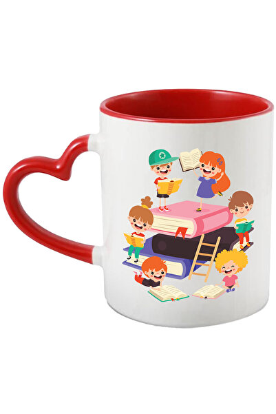 StoryGift Romania Cana Cu Copii, Ochelari, Carti, Sosete, Multicolor 330 ml, ...