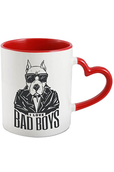 StoryGift Romania Cana Cu Mesaj In Engleza I Love Bad Boys, Pitbull, Caine, Z...
