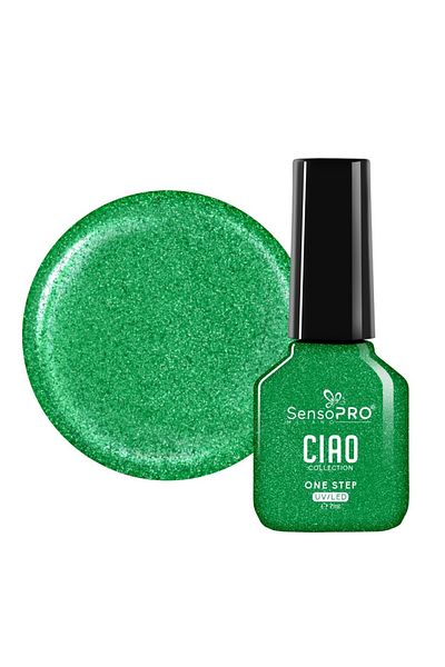 SensoPRO Milano One Step SensoPRO Milano Semi-Permanent Nail Polish, CIAO Collection - Evergreen Spark 7ml
