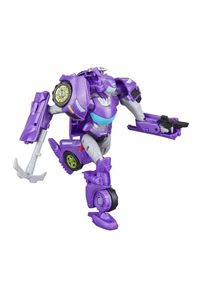 transformers Earthspark Terran Hashtag Deluxe Figure – 2-in-1 Robot and Pickup Truck Toy