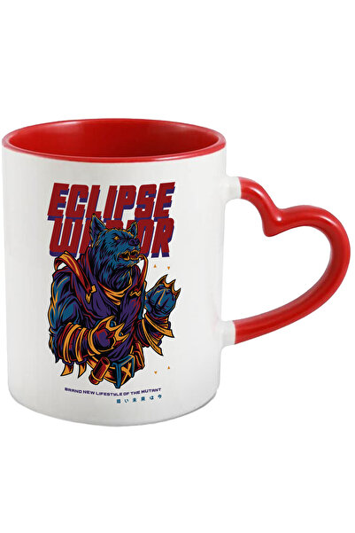 StoryGift Romania Mug With Message In English Eclipse Warrior, Werewolf, Mutant, X-men, Marvel, Multi, With Heart Handle