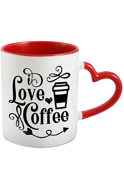 StoryGift Romania Cana cu inimioara pentru iubitorii de cafea si textul "I lo...