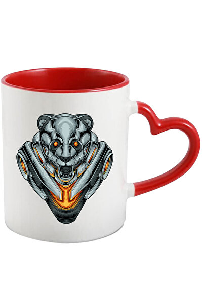 StoryGift Romania Cana Cu Urs, Mecha, Robot, SciFi, Cyberpunk, Lava, Multicol...