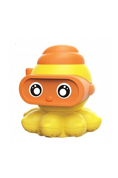 zola Interactive toy for children, octopus model, plastic, 8x8x7 cm, yellow