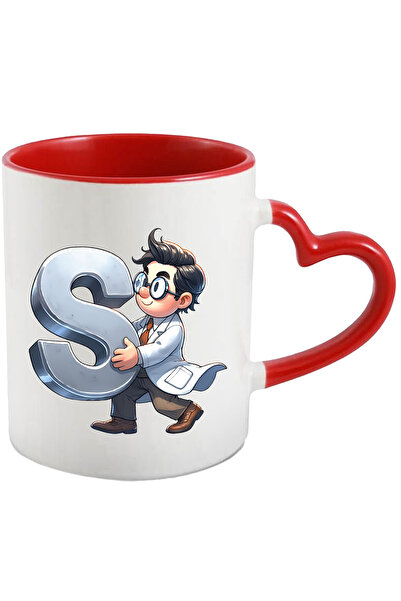 StoryGift Romania Cana cu un om de stiinta care tine litera "S" | ilustratie ...