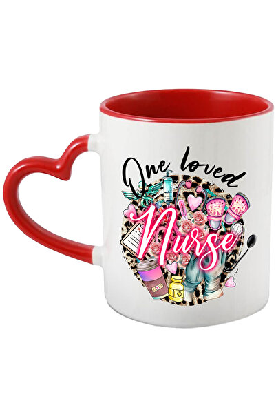 StoryGift Romania Cana cu mesajul "One loved nurse", profesie, ilustratie, mu...