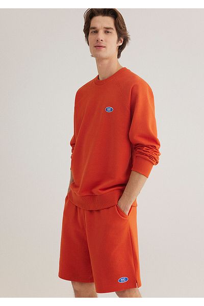 Mavi Orange Logo Printed Sweatshirt - 0S10335-70435