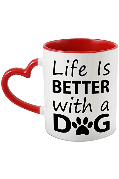StoryGift Romania Cana pentru iubitorii de caini cu mesajul "Life is better w...