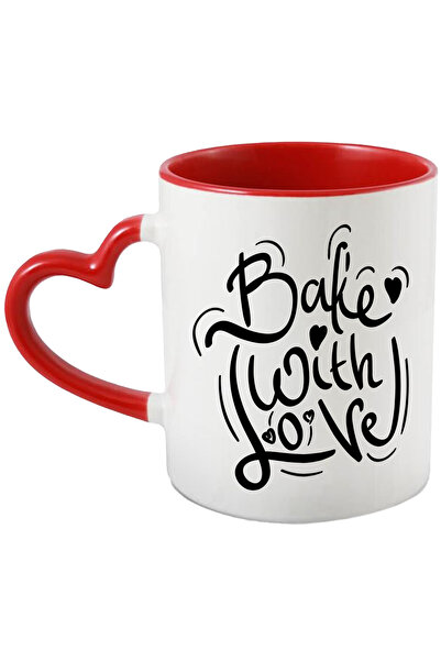 StoryGift Romania Cana Cu Mesaj In Engleza Bake With Love, Inima, Iubire, Coa...