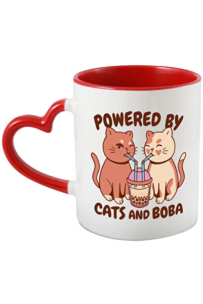 StoryGift Romania Cana Cu Mesaj In Engleza Powered By Cats And Boba, Pisic, C...