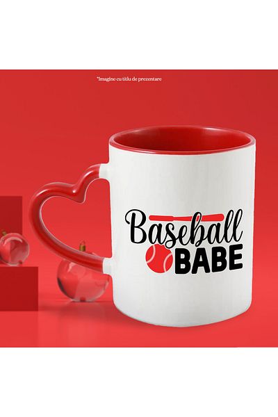 StoryGift Romania Baseball ball and bat mug for a girlfriend who follows this sport with , With ,STG.