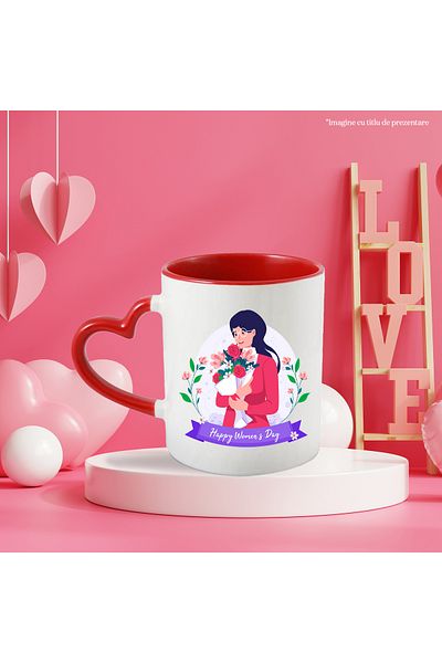 StoryGift Romania Mug - Pink - Ceramic